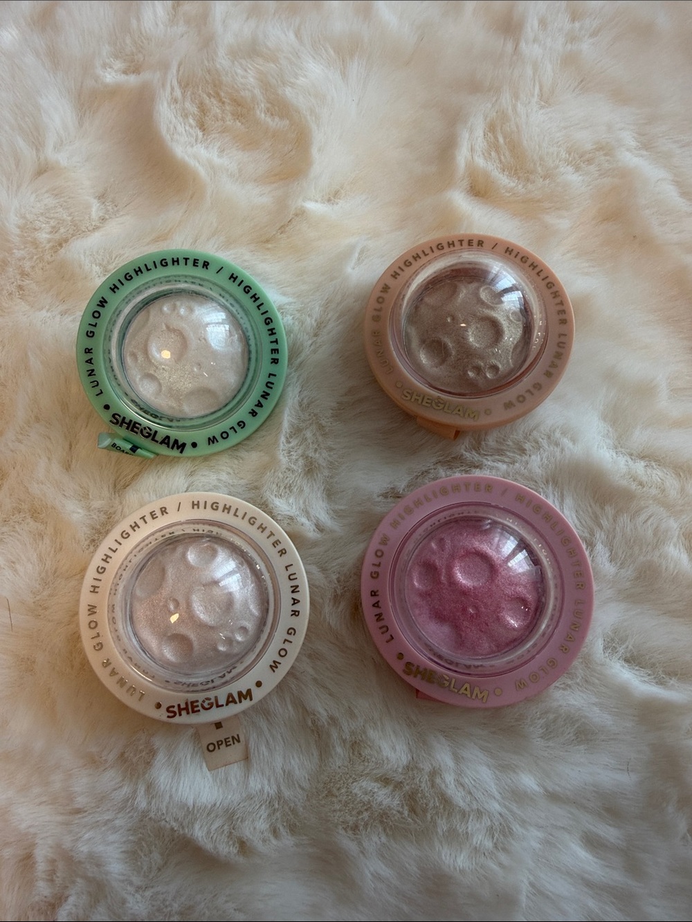 SHEGLAM Lunar Glow Highlighter Bundle – 4 Shades